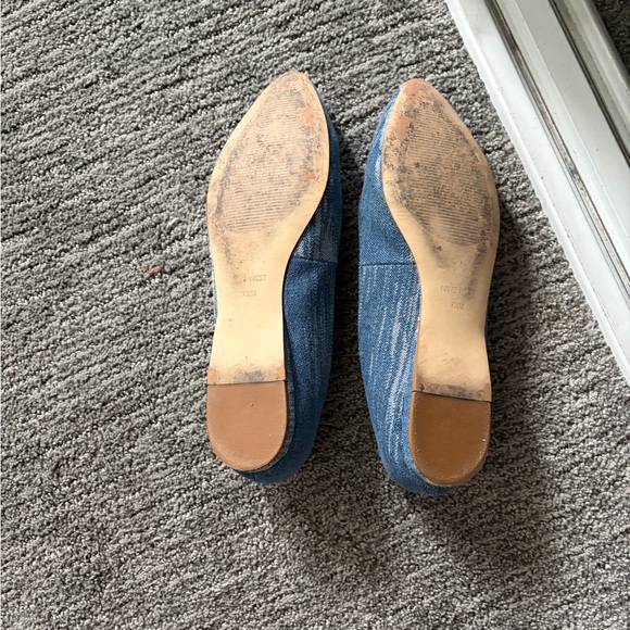 Nine West Medium Blue Denim Flats - Picture 4 of 5